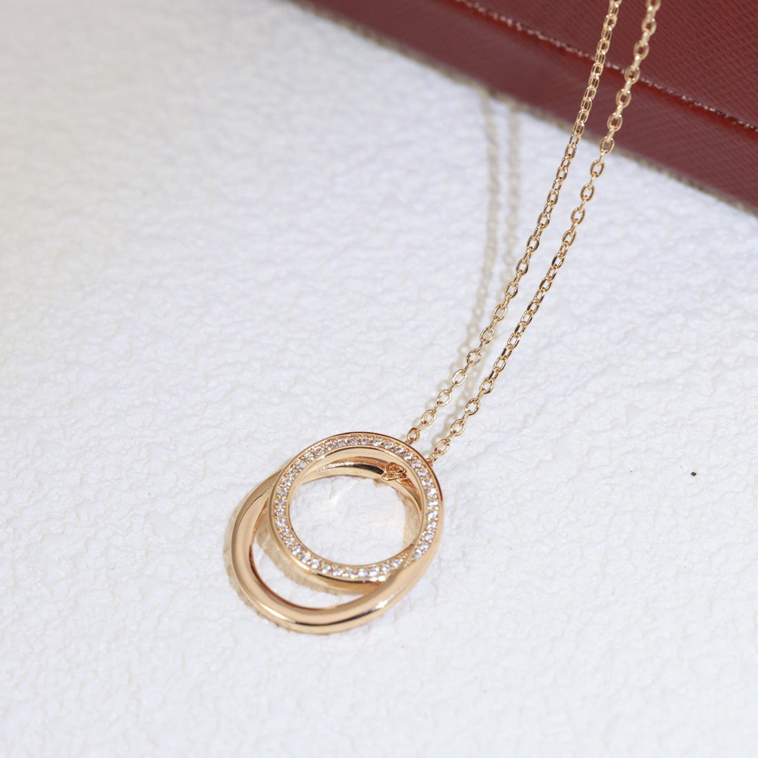 ¡®Sprite Jewelry¡¯Double Circle Pendant Necklace