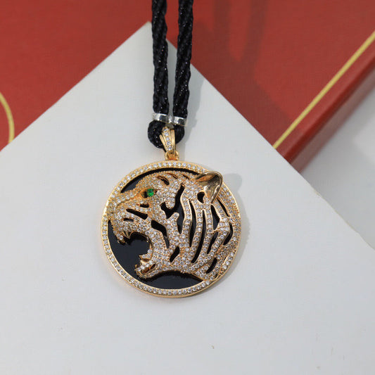 ¡®Sprite Jewelry¡ Openwork Tiger Cord Pendant Necklace
