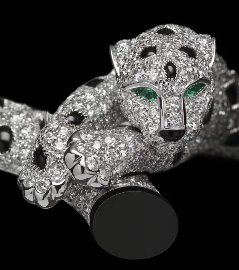 ¡®Sprite Jewelry¡¯Pave Panther Circle Pendant Necklace