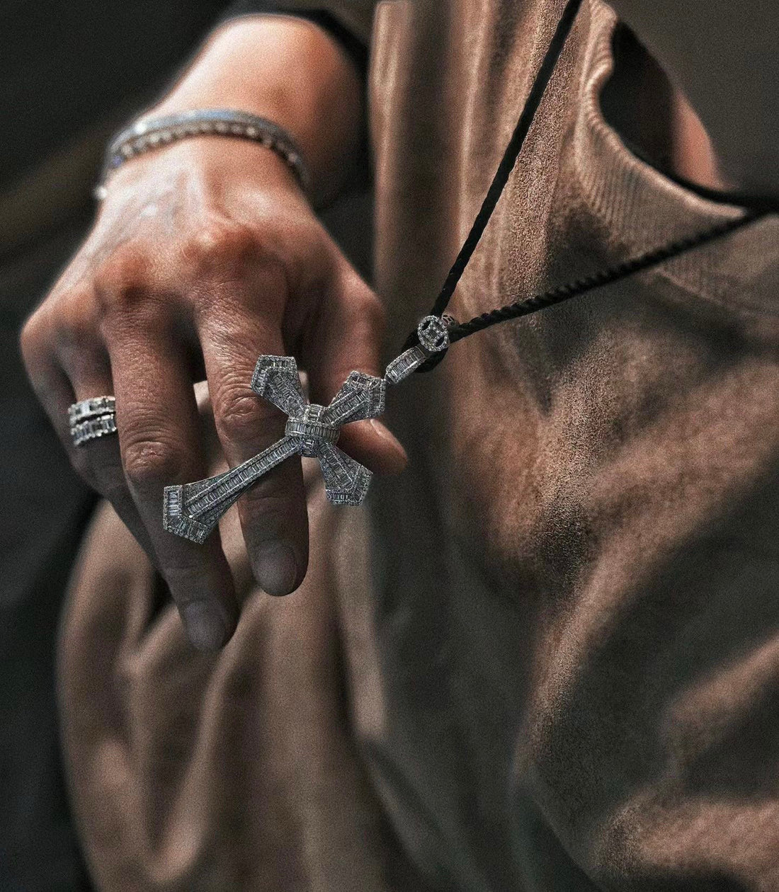 ¡®Sprite Jewelry¡¯Pave Cross Pendant Necklace