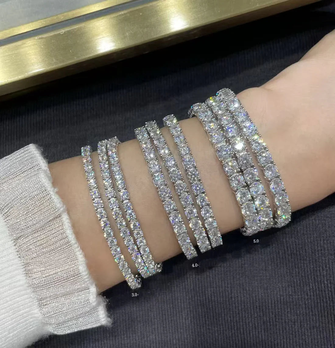 [Sprite Jewelry] TENNIS BRACELET WITH FULL DIAMOND SETTING