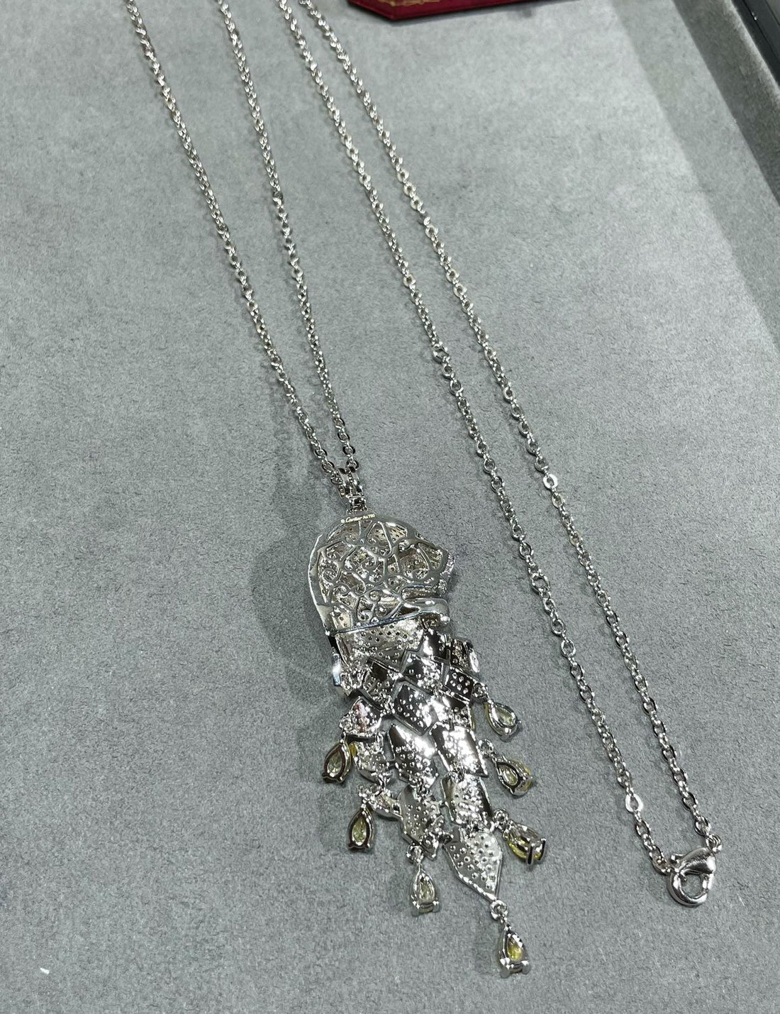 ¡®Sprite Jewelry¡ High Jewelry Pave Panther Tassel Necklace
