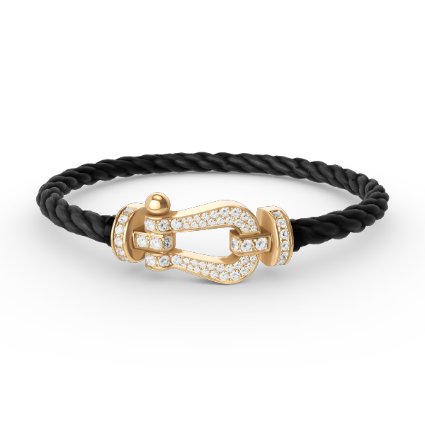 ¡®Sprite Jewelry¡¯FORCE LARGE HORSESHOE FULL DIAMOND BRACELET GOLD