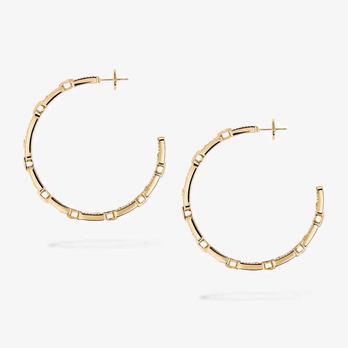 [Sprite Jewelry]Move Link Diamond Hoop Earrings