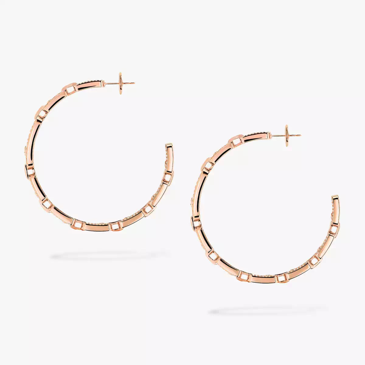 [Sprite Jewelry]Move Link Diamond Hoop Earrings