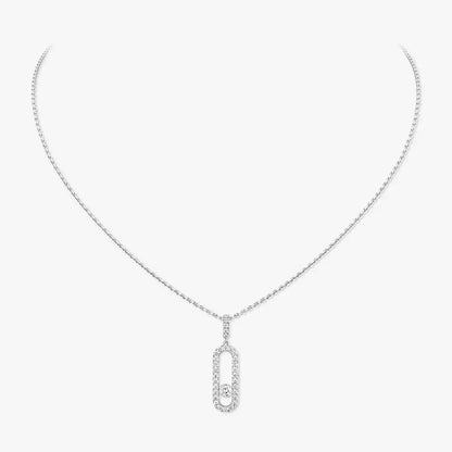 [Sprite Jewelry]Move Uno Diamond Necklace in Rose Gold