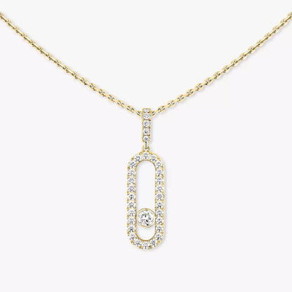 [Sprite Jewelry]Move Uno Diamond Necklace in Rose Gold