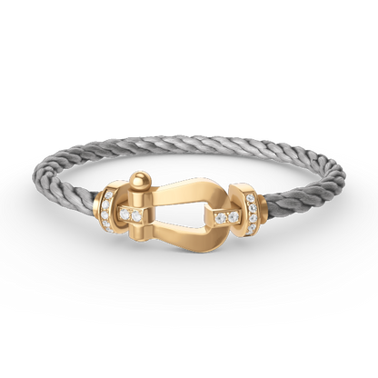 ¡®Sprite Jewelry¡¯FORCE LARGE HORSESHOE HALF DIAMOND BRACELET GOLD