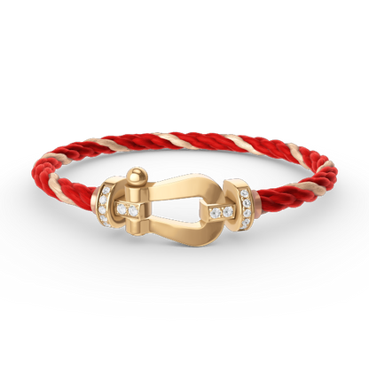 ¡®Sprite Jewelry¡¯FORCE LARGE HORSESHOE HALF DIAMOND BRACELET GOLD