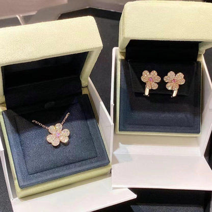 ¡®Sprite Jewelry¡¯FRIVOLE PINK GOLD FLOWER DIAMOND EARRINGS